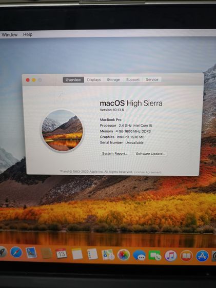 ขายโน๊ตบุ๊ค MacBook Pro Retina 13 นิ้ว ปลายปี 2013 Ram 4GB SSD 128GB การ์ดจอ Graphics Intel Iris สภาพสวย ใช้งานปกติ ทักไลน์ดูวีดีโอการทำงานไ รูปที่ 3