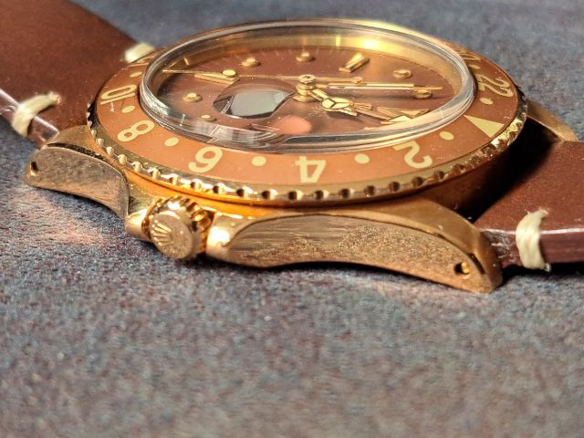 Rolex 1675 GMT 18k YG brown nipple dial รูปที่ 6