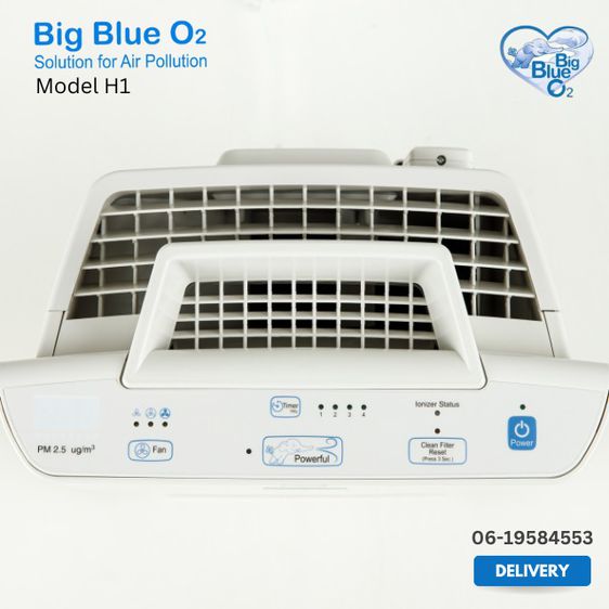 เครื่องฟอกอากาศ Big Blue O2 รุ่น H1มี Bipolar lonizer Technology มีประจุบวกและลบในเครื่องเดียว รูปที่ 3