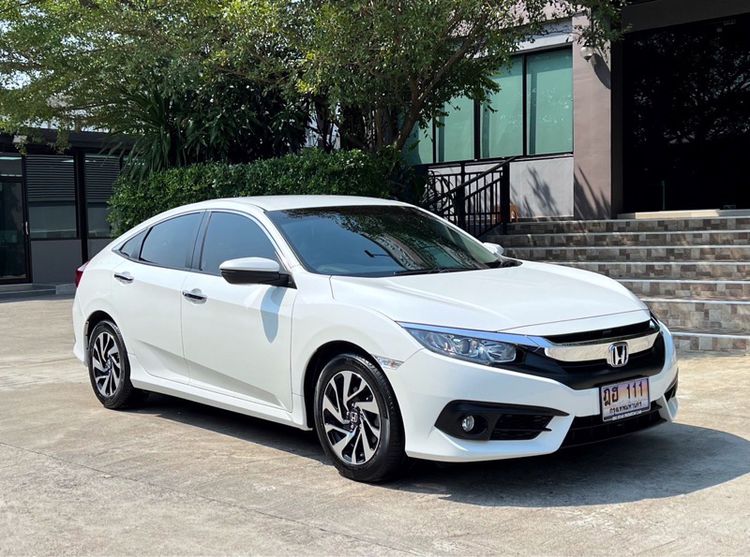 Honda Civic 2018 1.8 EL i-VTEC Sedan เบนซิน ไม่ติดแก๊ส เกียร์อัตโนมัติ ขาว