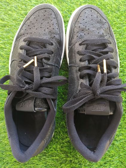 Nike รองเท้าผ้าใบ หนัง PU UK 9 | EU 43 1/3 | US 9.5 ดำ Air Jordan 1 Retro Low No Swoosh