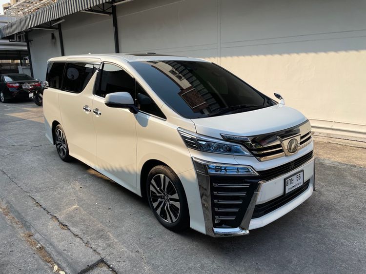 Toyota Vellfire 2018 2.5 Z G Edition Utility-car เบนซิน ไม่ติดแก๊ส เกียร์อัตโนมัติ ขาว