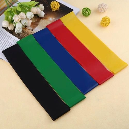 🔥มือ 1 - ยางยืดวนแหวน ออกกำลังกาย ชุด 5 เส้น ยางแท้ –  Yoga loop, resistance exercise band 5 pcs รูปที่ 2