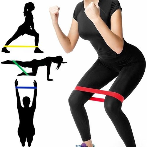 ยางยืดวนแหวน ออกกำลังกาย ชุด 5 เส้น ยางแท้ –  Yoga loop, resistance exercise band 5 pcs รูปที่ 6