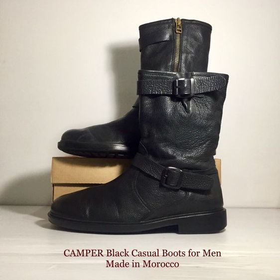 CAMPER Boots for Men 45EU(29.0cm) งาน Morocco ของแท้ มือ 2 สภาพเยี่ยม, รองเท้าบู้ท CAMPER หนังแท้ไร้ริ้วรอย พื้นเต็ม ไม่มีตำหนิใดๆ สวยมาก รูปที่ 2