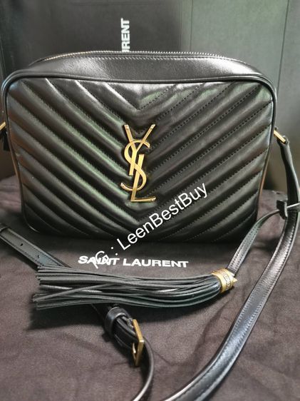 กระเป๋าสะพาย YSL Black Lou Matelasse Leather Camera Bag รูปที่ 2