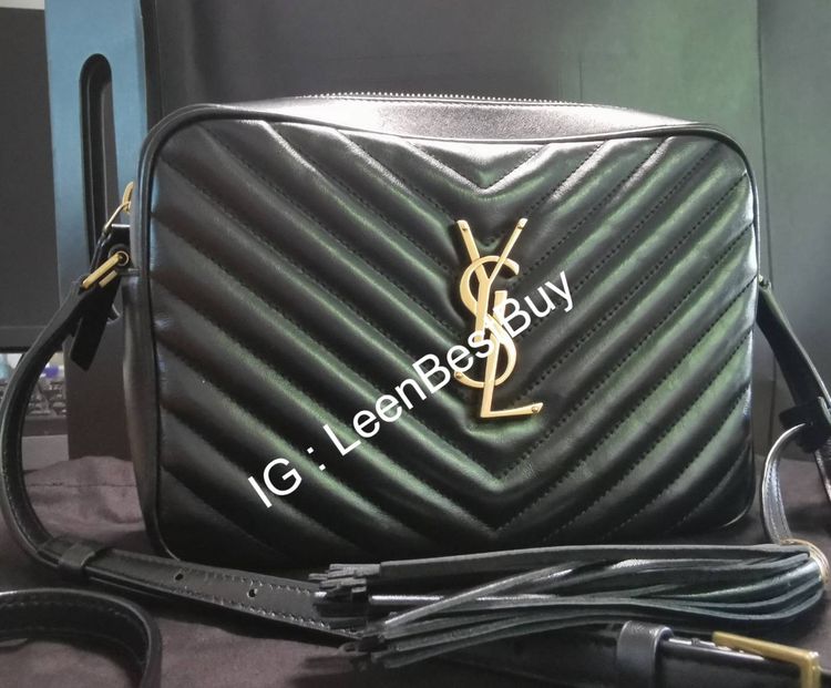 กระเป๋าสะพาย YSL Black Lou Matelasse Leather Camera Bag รูปที่ 1