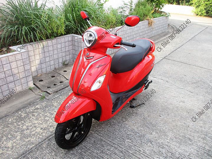 Yamaha 📣 ราคานี้รวมโอนให้ครบ Grand Filano Hybrid ปี2022 สีแดง วิ่ง 2xxx กิโล