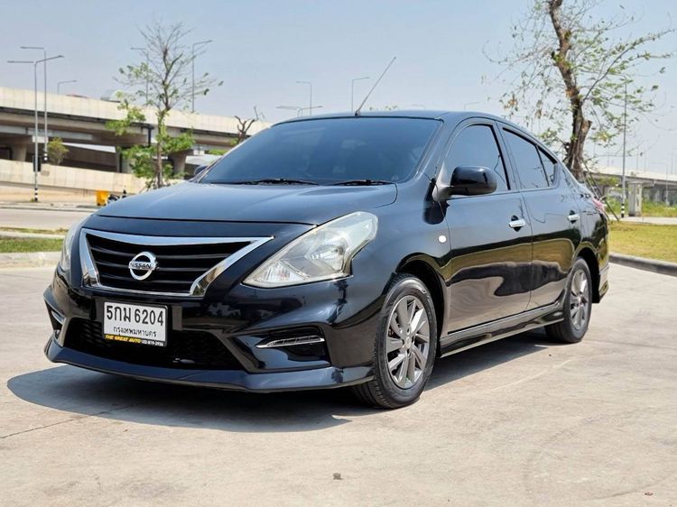 Nissan Almera 2016 1.2 ES Sedan เบนซิน ไม่ติดแก๊ส เกียร์อัตโนมัติ ดำ