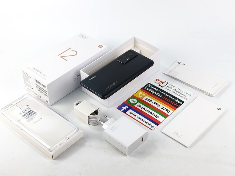 Xiaomi 12T 5G ram8 rom256 Black ศูนย์ไทย ประกันศูนย์ยาว สภาพสวยมาก แท้ ครบยกกล่อง เพียง 13,900 บาท 
