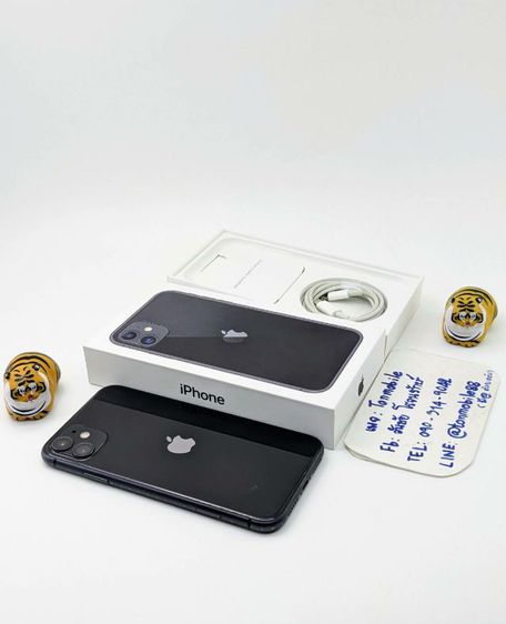 ขาย เทิร์น iPhone 11 128 Gb Black ศูนย์ไทย อุปกรณ์ครบยกกล่อง สุขภาพแบต 94 ประกันยาว เพียง 13,990 บาท ครับ