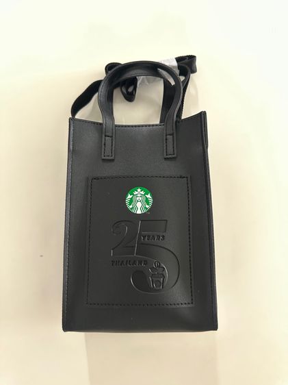 ดำ กระเป๋า Mini Tote Bag Starbucks