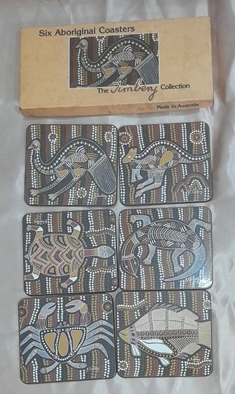 จานรองแก้วSix Aboriginal Coasters