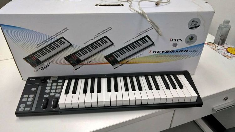 usb midi keyboard+controller  รูปที่ 1