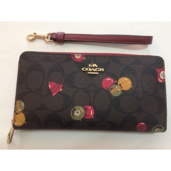 COACH แท้ กระเป๋าสตางค์ใบยาว-ซิปรอบ รูปที่ 2