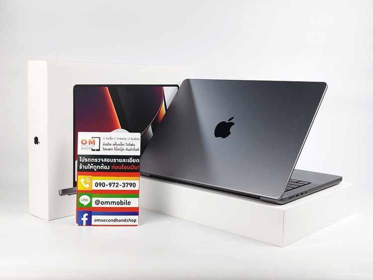 Apple Mackbook Pro 14 Inch แมค โอเอส 16 กิกะไบต์ ใช่ Macbook Pro 14 inch 2021 M1 Pro GPU16 CPU10 Ram16 SSD1TB ศูนย์ไทย ประกันศูนย์ สภาพสวยมาก แท้ ครบกล่อง เพียง 54,900 บาท 