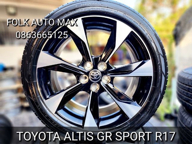 17" ปี22 ล้อ Altis GR Sport Toyota ขอบ 17 ล้อสภาพใหม่ป้ายแดง พร้อมยางวิ่งมา 2,000 กม ขนาดยาง 225 45 r17 ราคา 23,900 บาท