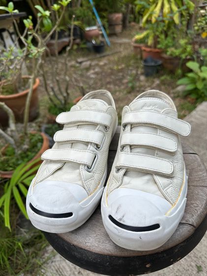 รองเท้าผ้าใบ หนัง PU UK 8 | EU 42 | US 8.5 ขาว converse Jack Japan 🇯🇵 Edition 