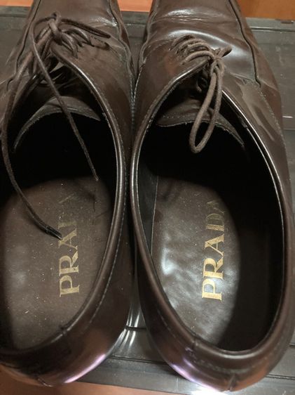 รองเท้าทำงาน ยี่ห้อ Prada สีน้ำตาล ไซส์ UK6 มือสอง Made in Italy รูปที่ 6