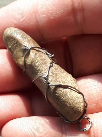 คตดักแด้ หรือ ดักแด้หิน ถักลวด ขนาดประมาณ 1.8 ซม. สีน้ำตาล เนื้อแห้ง มัน มีลายเป็นธรรมชาติ เก่ามากเป็นรูปตัวดักแด้ สภาพสวยมาก หายาก แท้รับปร รูปที่ 4