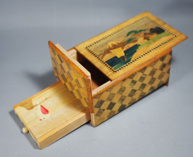 กล่องไม้Japanese puzzles Karakuri Box