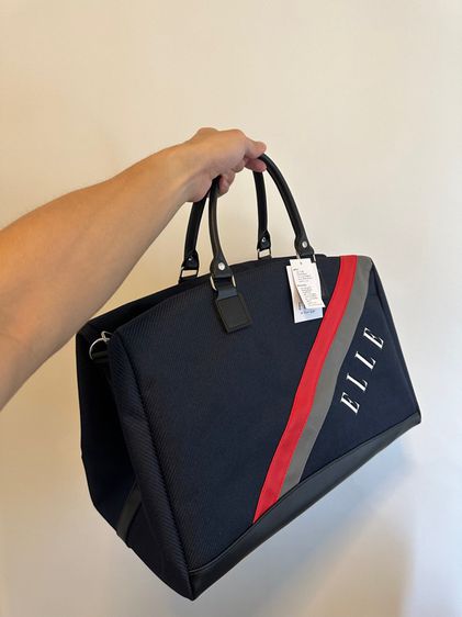 กระเป๋า ELLE Blue Stripe bag ขนาด 18x11x8