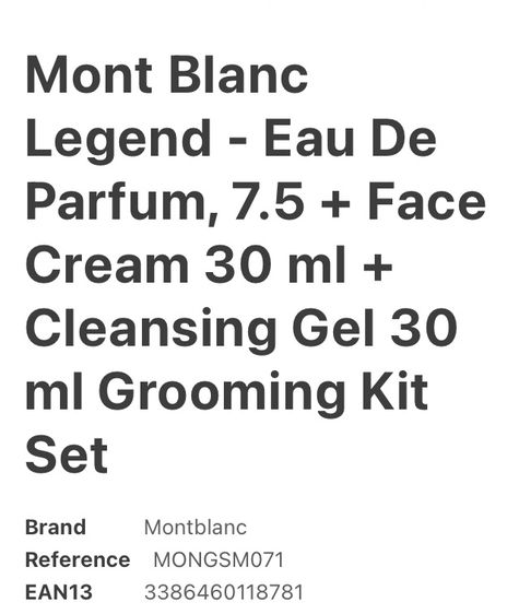 ชุดน้ำหอม Mont Blanc Legend Grooming Kit รูปที่ 8