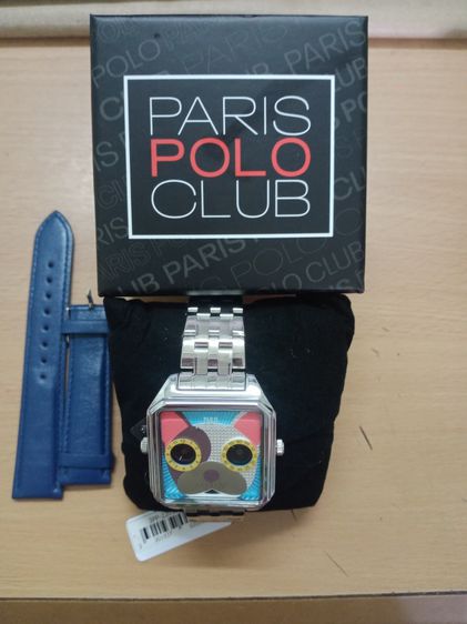 นาฬิกา ข้อมือ POLO 3PP-2203937L-BU สินค้าใหม่ มึแถมสายหนังสีน้ำเงิน 1 ชุด