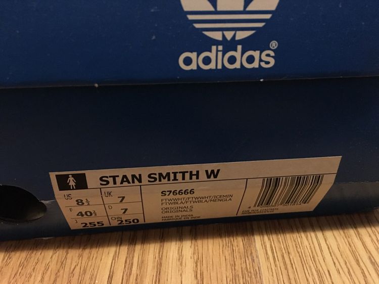 รองเท้า adidas stan smith แท้ เบอร์ 7 หนัง ของใหม่ ยังไม่เคยใส่  รูปที่ 8