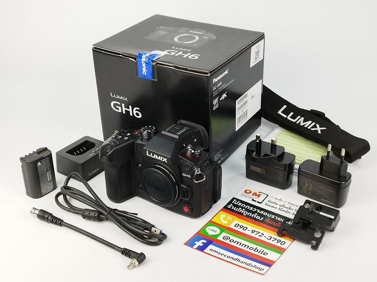 กล้องมิลเลอร์เลส Panasonic Lumix GH6 (Body) ศูนย์ไทย ประกันศูนย์ สวยมาก ครบกล่อง เพียง 54900.-