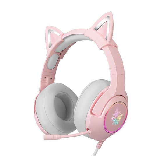 หูฟังเกมมิ่ง Onikuma K9 Cat Ears - สีชมพู (ใหม่) รูปที่ 10