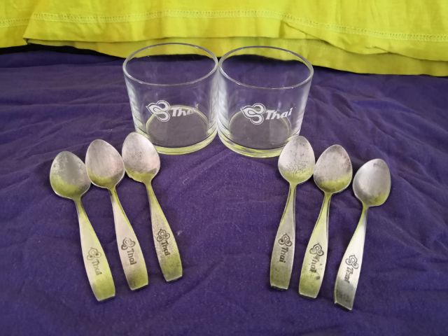 แก้ว​ ช้อน​ การบินไทย รูปที่ 5