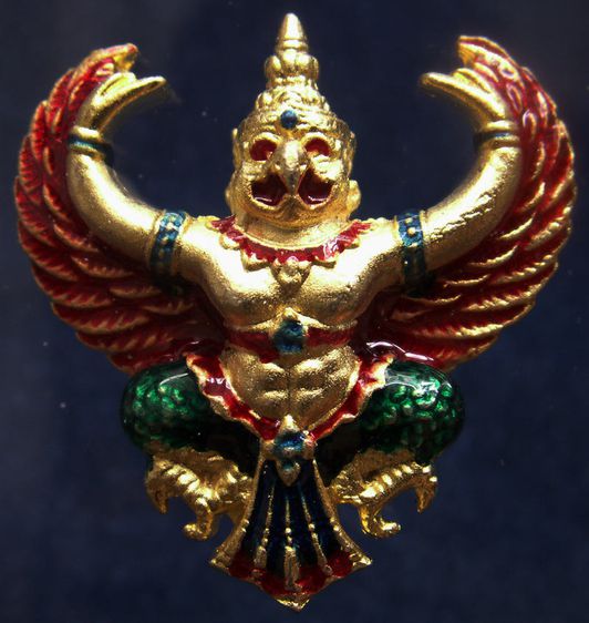 สวยดั่งทอง ครุฑ พิธียกครุฑพ่าห์ ศาลจ.เบตง เนื้อทองเหลืองกะไหล่ทองลงยา รูปที่ 13