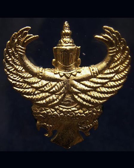 สวยดั่งทอง ครุฑ พิธียกครุฑพ่าห์ ศาลจ.เบตง เนื้อทองเหลืองกะไหล่ทองลงยา รูปที่ 2