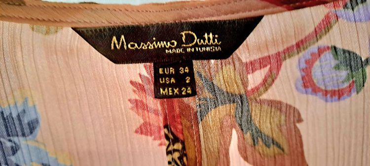 ส่งต่อเสื้อ Massimo Dutti สีชมพูลายดอก ไซส์ EUR 34 US2 รูปที่ 4