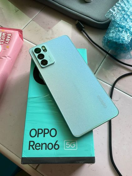 128 GB ขาย Oppo Reno 6 5g สี aurora