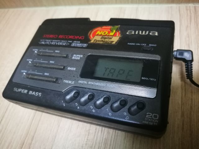 ขายเครื่องเล่นเทป AIWA JS 145 MADE IN JAPAN เสียงดีรุ่นนี้มีฟังก์ชั่นลูกเล่นครอบจักรวาลอัดมาครบหายาก