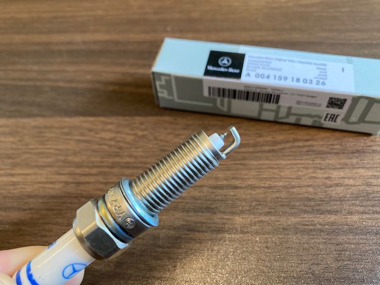 หัวเทียน BMW MINI Benz Iradium 12120037607 NGK M54 M62 E65 E34 E36 E39 E46 E90 E60 Z3 Z4 X1 X3 X5 Cooper และ A004159180326 Bosch รูปที่ 9