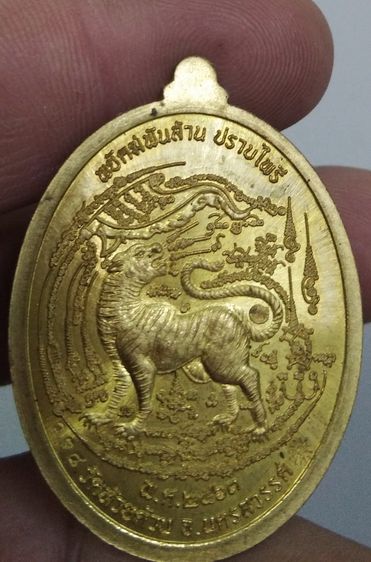 75025-เหรียญหลวงพ่อพัฒน์ วัดห้วยด้วน เนื้อทองเหลืองลงยา ขี่เสือ รุ่นพยัคฆ์พันล้านปราบไพรี รูปที่ 16