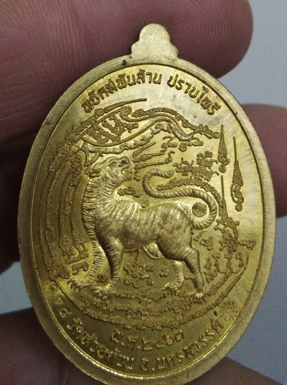 75025-เหรียญหลวงพ่อพัฒน์ วัดห้วยด้วน เนื้อทองเหลืองลงยา ขี่เสือ รุ่นพยัคฆ์พันล้านปราบไพรี รูปที่ 18