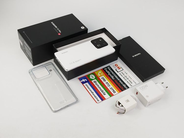 Xiaomi 13 Pro ram12 rom512 สี Ceramic White กล้อง Leica Snapdragon8 Gen2 ศูนย์ไทย ประกันศูนย์ยาว สภาพสวยมาก แท้ ครบกล่อง เพียง 33,900 บาท