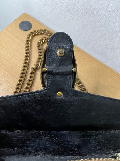 gucci shoulder bag black leather รูปที่ 11
