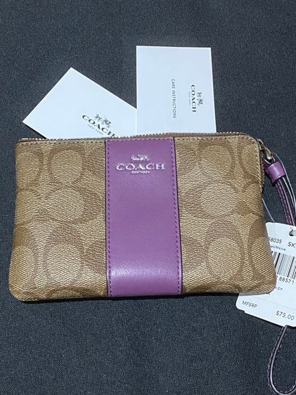 กระเป๋า Coach ของแท้ มือหนึ่งสวยสีม่วง พร้อมส่ง ของใหม่ รูปที่ 3