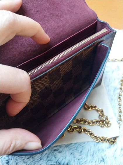 กระเป๋าLouis Vuitton vavin damier wocon chain แท้มือสองสวยน่ารักหายากค่ะ รูปที่ 15