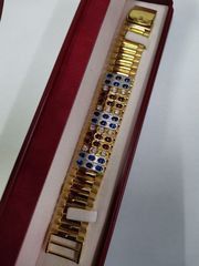 (บ.379) เลสข้อมือทอง 90 งานสั่งทำฝังเพชรเบลเยี่ยมคัด น้ำสวย รูปที่ 7