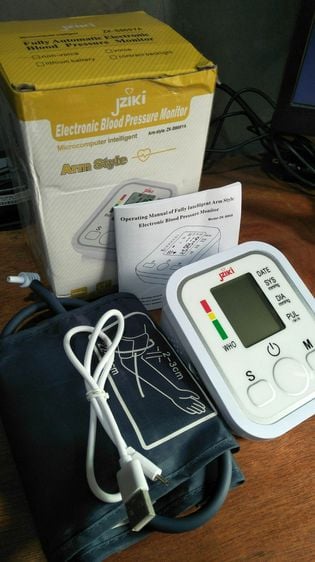 อุปกรณ์เพื่อสุขภาพ เครื่องวัดความดันโลหิต ยี่ห้อ jziki รุ่น ZK-B869YA