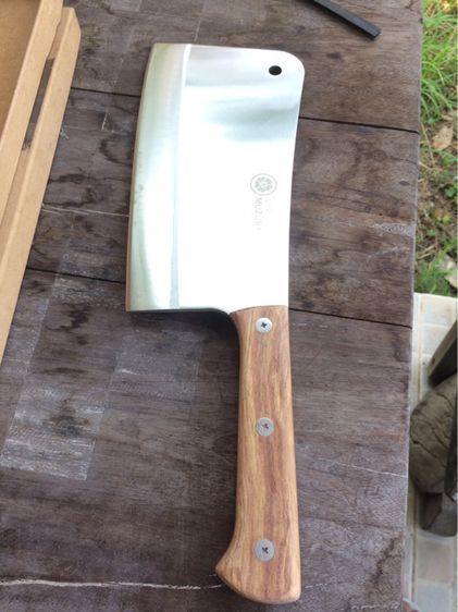 มีดปังตอสแตนเลสอย่างดี รูปที่ 8