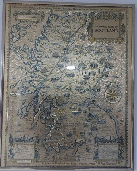 ภาพลายทอง แผนผังเมือง Scotland  รูปที่ 2