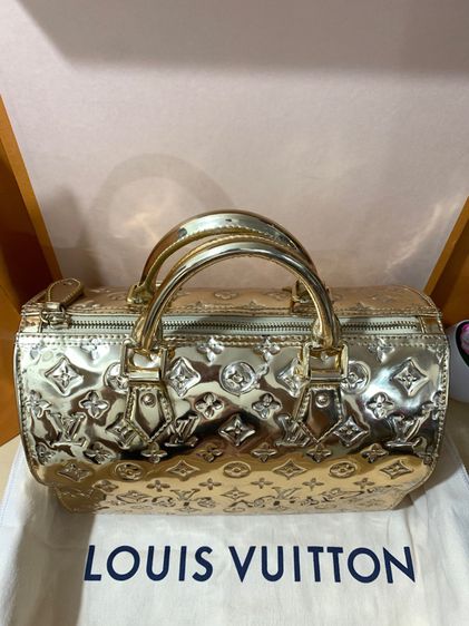 Louis Vuitton by Marc Jacobs 2006 Gold Monogram Miroir Speedy Bag