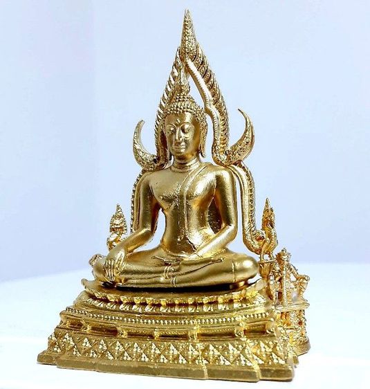 พระพุทธชินราช ขนาดหน้าตักพระ1.5นิ้ว (วัดจากเข่าถึงเข่า) เนื้อทองเหลือง รุ่น666ปีวัดพระศรี รูปที่ 18